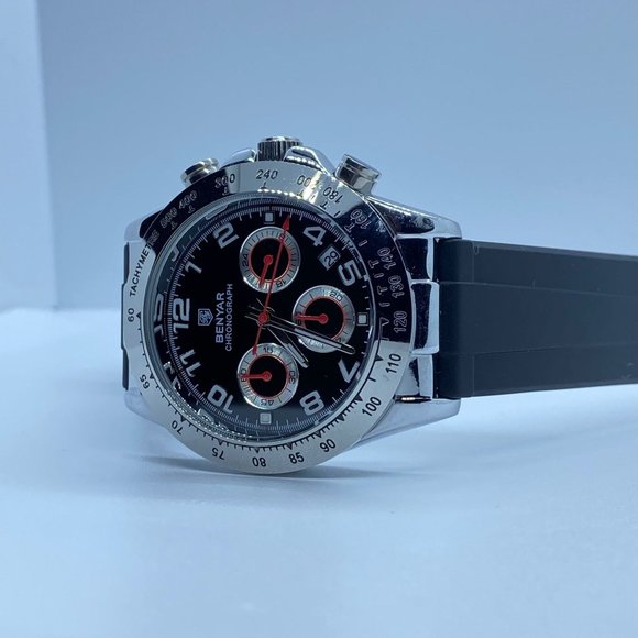 Luxury Men's Functional Chronograph Sport 30M Waterproof Daytona Design Watch - Picture 4 of 7